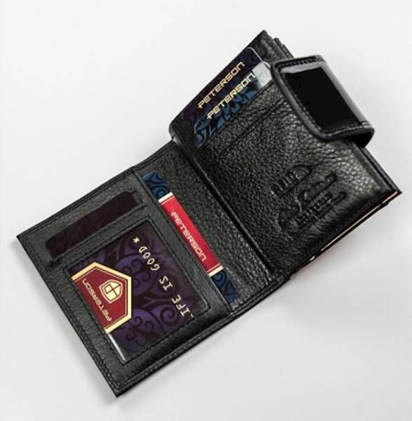 Portfel Damski PETERSON 0612 BLACK-GOLD