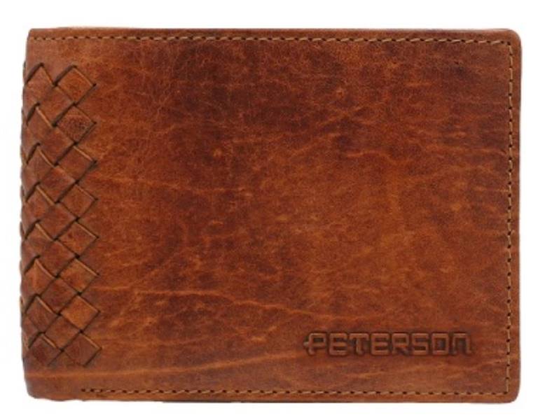 Portfel Męski PETERSON 4529 COGNAC
