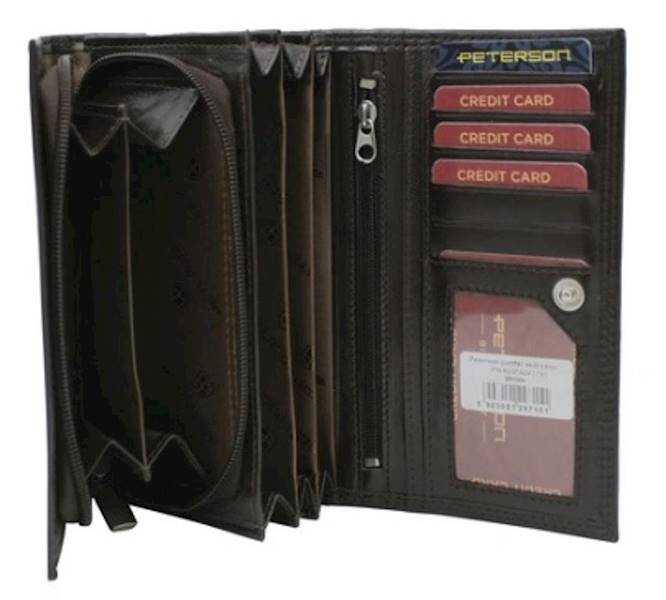 Portfel Damskii PETERSON PTN 7151 BROWN