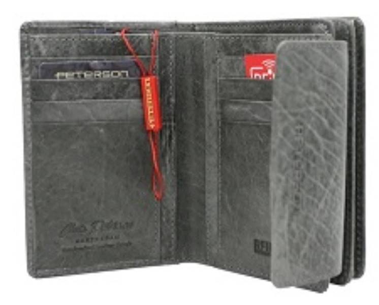 Portfel Damski PETERSON PTN 4499 BL/GRAY WD2-VLCN