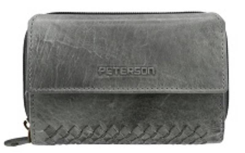 Portfel Damski PETERSON PTN 4512 BL/GRAY WD3-VLCN