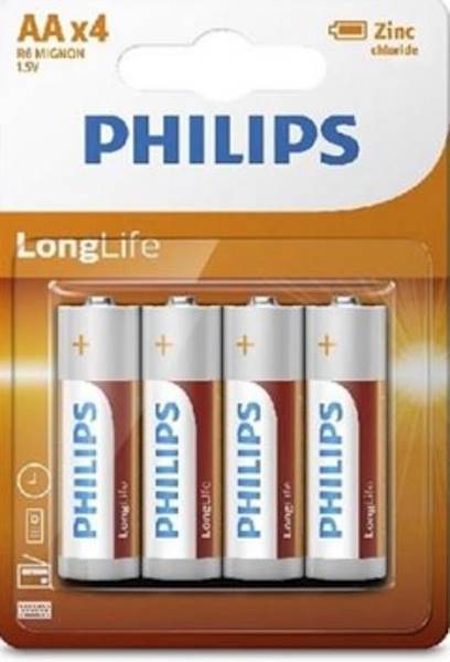 Bateria Philips R6/4 BL/48 ZINC