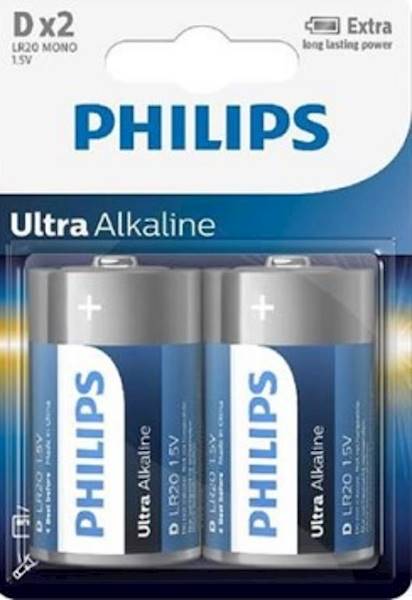 Bateria Philips R20L/2BL ALKAICZNA ULTRA/ NIEBIESK