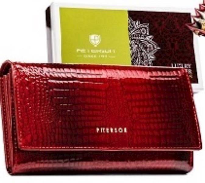 Portfel Damski PETERSON SKORZANY 5686 RED