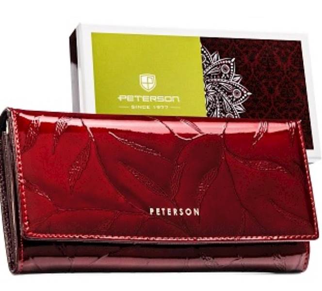Portfel Damski PETERSON SKORZANY 2176 WINE