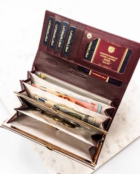 Portfel Damski PETERSON SKORZANY 2176 WINE