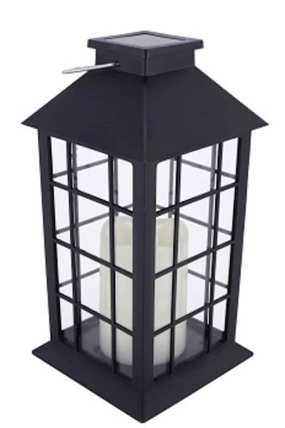 Znicz Led Latarnia GABA duży solar zmierzch 27cm/4