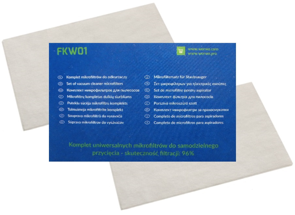WORWO KPL. MIKROFILTRÓW UNIWERSALNYCH FKW-01