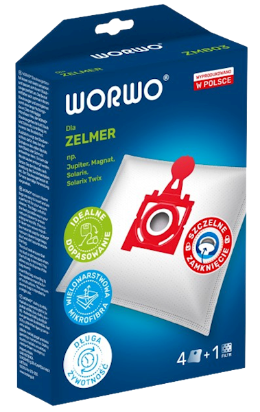 WORWO WORKI ZELMER ZMB-03 czerwony 1 kpl = 4 szt
