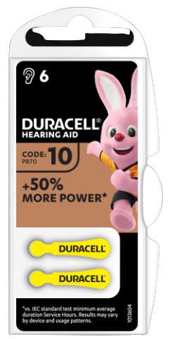 DURACELL BATERIA DA-10 / 6 sztuk (VAT 8%)