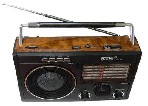 DARTEL RADIO RD-70 USB, MP3, SD jasny brąz