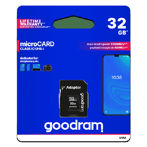 GOODRAM KARTA mikro SD 32GB + adapter