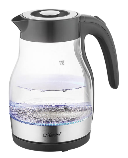 MAESTRO CZAJNIK MR-061 1,7L 2200W szklany, czarny