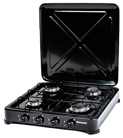 RAVANSON KUCHENKA GAZOWA 4-PAL. K-04TB czarna