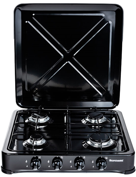 RAVANSON KUCHENKA GAZOWA 4-PAL. K-04TB czarna