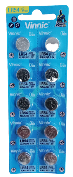 VINNIC BATERIA ALKALICZNA AG-10 / LR54 / L1131