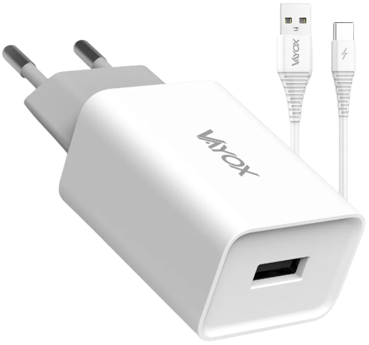VAYOX ŁADOWARKA SIECIOWA VA-0051C USB-TYP C +kabel