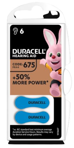 DURACELL BATERIA DA-675 / 6 sztuk (VAT 8%)