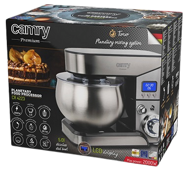 CAMRY ROBOT PLANETARNY CR-4223 5L, 2000W, INOX