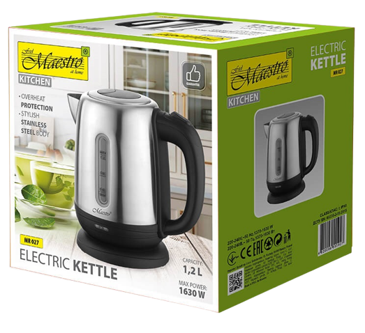 MAESTRO CZAJNIK MR-027 1,2L 1630W INOX