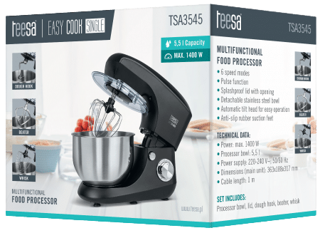TEESA ROBOT PLANETARNY TSA-3545-B EASY COOK SINGLE