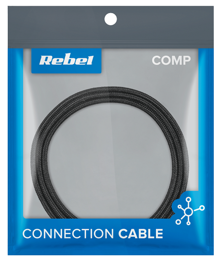 REBEL KABEL MAGNETYCZNY RB-6004-100-B USB 3w1 1m