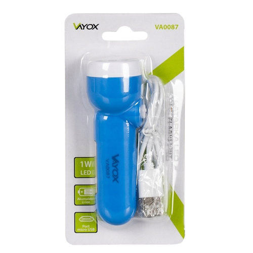 VAYOX LATARKA VA-0087 LED akumulator 2w1 boczna