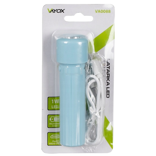 VAYOX LATARKA VA-0088 LED akumulator 1W