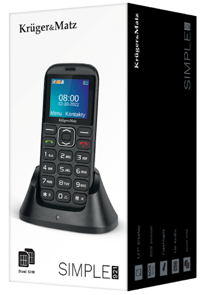 KRUGER&MATZ TELEFON KM-0921 SIMPLE dla seniora