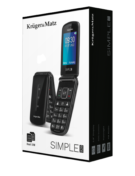 KRUGER&MATZ TELEFON KM-0929 dla seniora