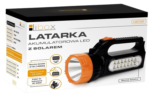 LIBOX LATARKA LB-0169 LED akumulator 1,5/2,1 solar