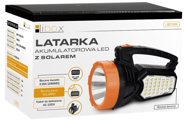 LIBOX LATARKA LB-0168 LED akumulator 1,6/2,8 solar