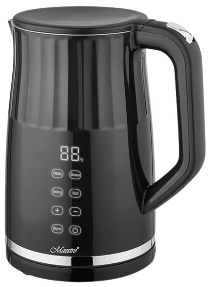MAESTRO CZAJNIK MR-039 1,7L 2200W INOX, wyświetlacz, sterowanie