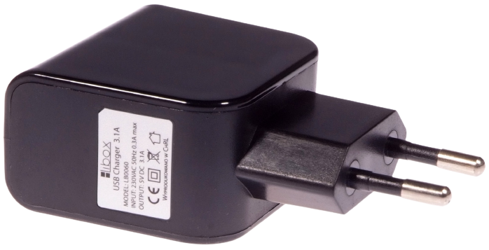 LIBOX ŁADOWARKA SIECIOWA 2xUSB 3,4A LB-0060