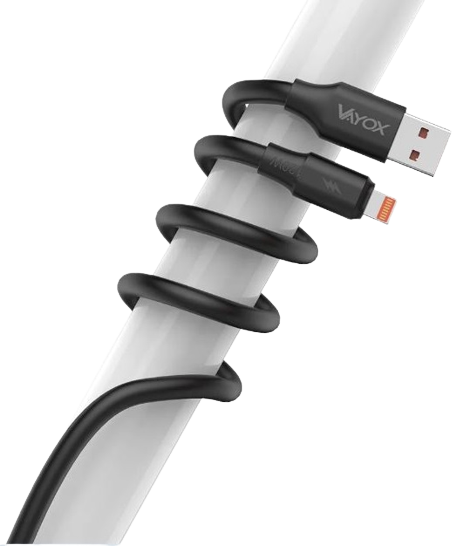 VAYOX KABEL USB-IPHONE 1M VA-0120 120W 3A czarny