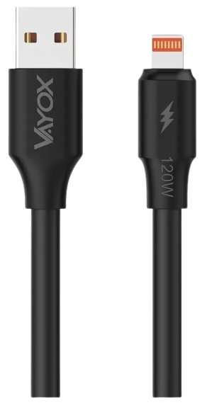 VAYOX KABEL USB-IPHONE 1M VA-0120 120W 3A czarny