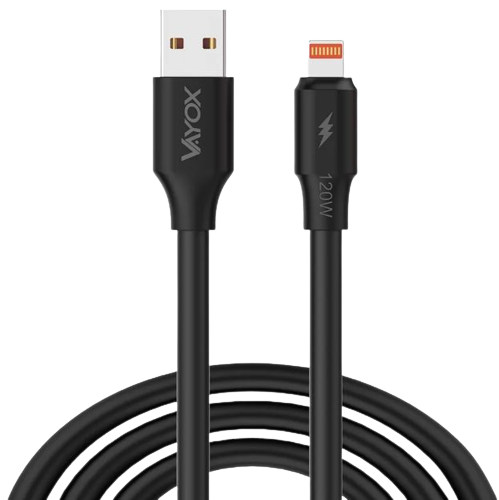 VAYOX KABEL USB-IPHONE 1M VA-0120 120W 3A czarny
