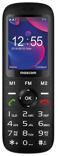 MAXCOM TELEFON GSM MM-740 dual SIM, radio, baza