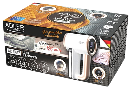 ADLER GOLARKA DO TKANIN AD-9617 5W akumulator, LCD