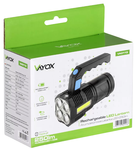 VAYOX LATARKA VA-0113 250LM szperacz