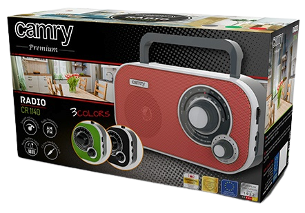 CAMRY RADIO CR-1140R czerwone