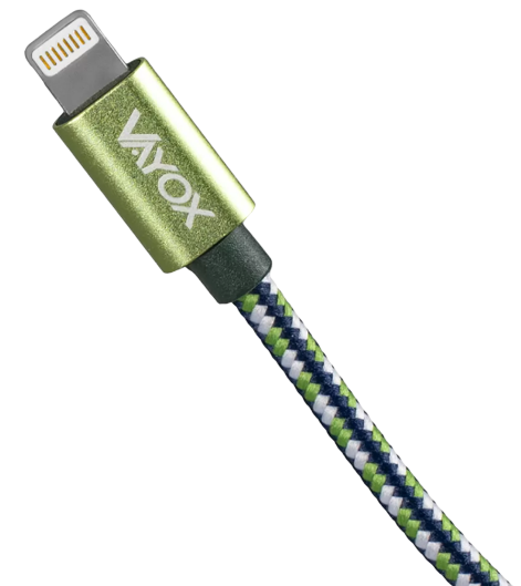 VAYOX KABEL USB-IPHONE 1,5M VA-0147 zielony