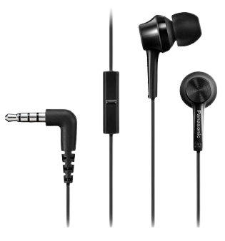 PANASONIC SŁUCHAWKI RP-TCM115 czarne