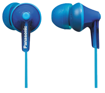 PANASONIC SŁUCHAWKI RPHJE-125 niebieskie