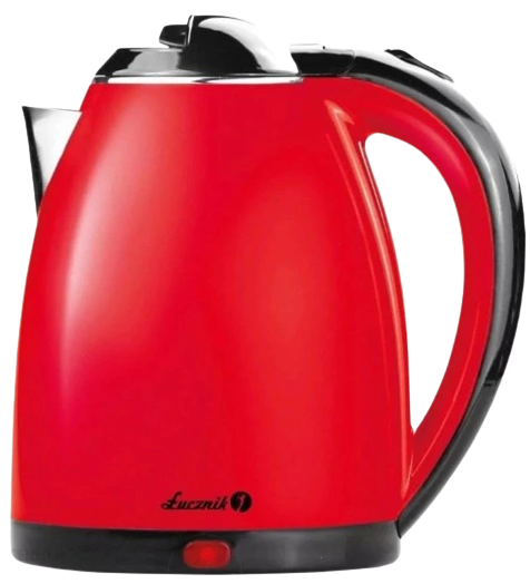 ŁUCZNIK CZAJNIK WK-180 1,8L 1800W INOX, czerwony