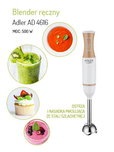 ADLER BLENDER AD-4616 500W biało-beżowy