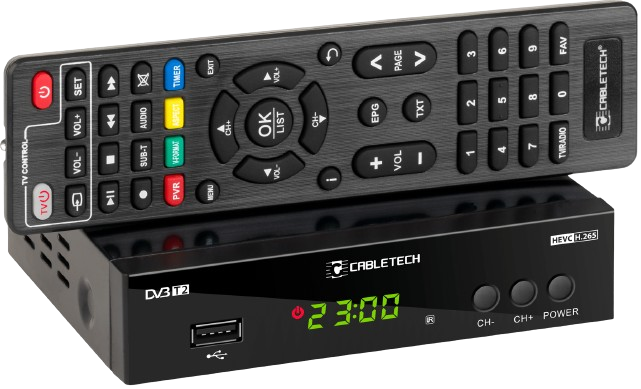 CABLETECH TUNER DEKODER DVB-T2 URZ-0338A