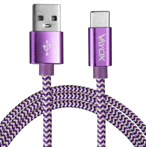 VAYOX KABEL USB-Typ C 1,5m VA-0146 fioletowy