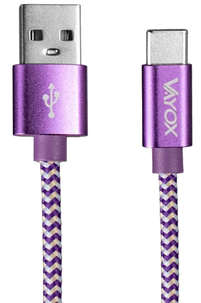 VAYOX KABEL USB-Typ C 1,5m VA-0146 fioletowy