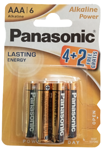 PANASONIC BATERIA LR-03 / 6BP 4+2
